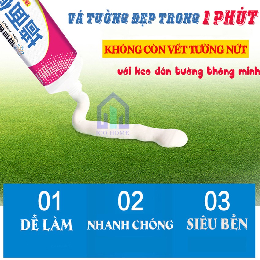 Tuýp keo vá lỏ hỏng tường, trám tường đa năng có thể trám tường bị nứt, ẩm mốc, thủng, trầy xước,...