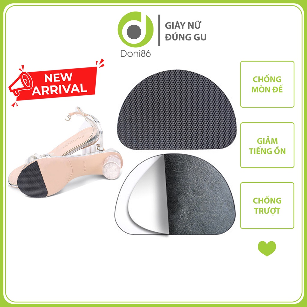 2 Miếng dán cao su dùng cho đế giày cao gót, giày tây công sở chống trơn trượt, mài mòn dùng cho nam và nữ - DOPK270