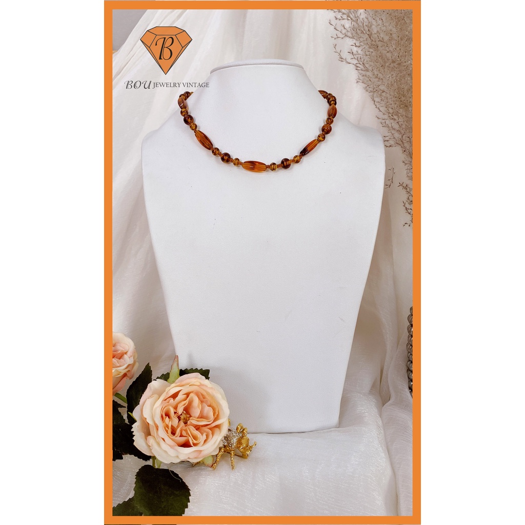 VÒNG CỔ SECONDHAND TRANG SỨC SI NHẬT BẢN BOU JEWELRY VINTAGE MÃ VC357