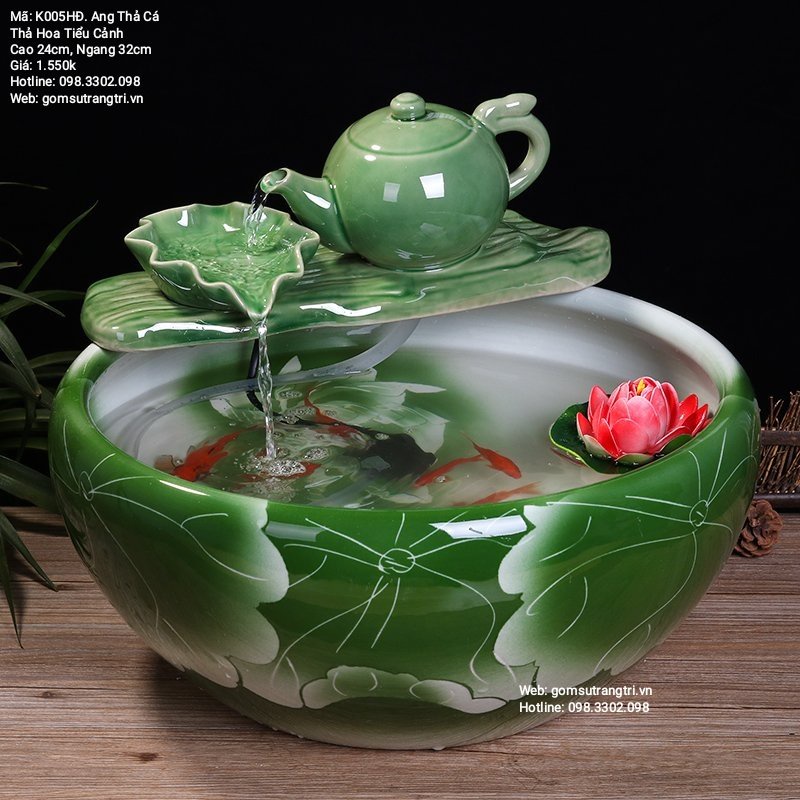 Ang Thả Cá, Thả Hoa Tiểu Cảnh - sản phẩm có thiết kế độc đáo, lạ mắt