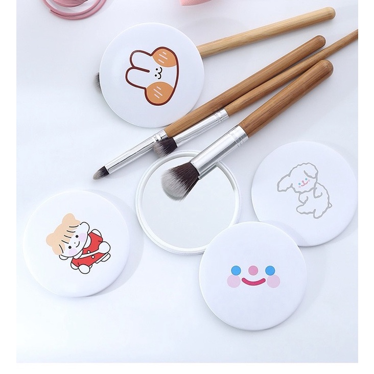 ✅1PC Gương Cầm Tay COD, Dễ Sử Dụng, Dễ Sử Dụng, Nhẹ, Dễ Mang Theo, Hoa Văn Dễ Thương Và Tươi Sáng. Gương Cầm Tay