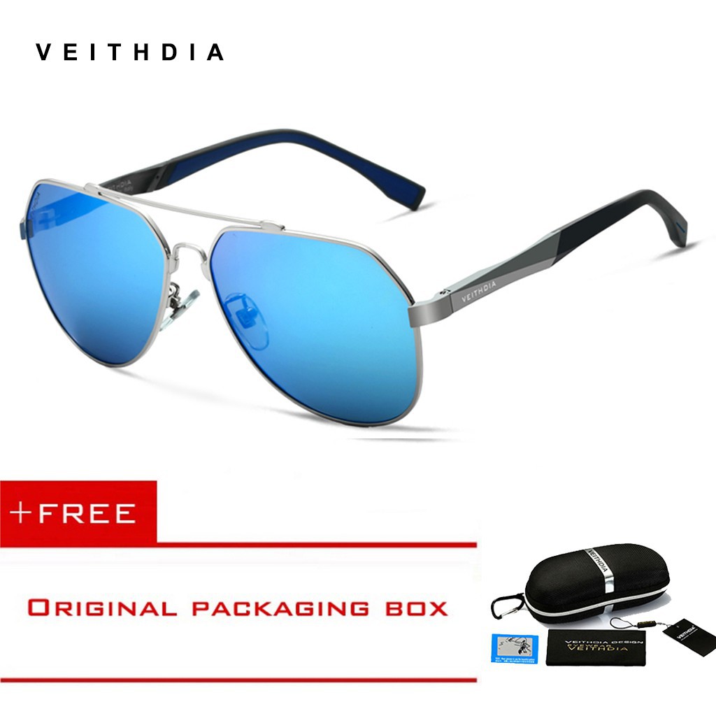 VEITHDIA Aluminium Magnesium Sunglasses Polarized Eyewear Sun Glasses Men 2019 Design Goggle Eyewear Accessories shades