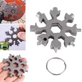 Cờ lê lục giác đa năng 19 in 1 hình bông tuyết tích hợp cờ lê, đầu lục lăng, tuốc nơ vít, dụng cụ mở nắp chai, mở hộp
