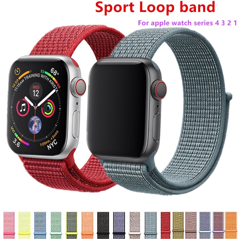 Dây đeo thay thế chất liệu nylon nhiều màu tùy chọn dành cho Apple Watch SE Series 1/2/3/4/5/6