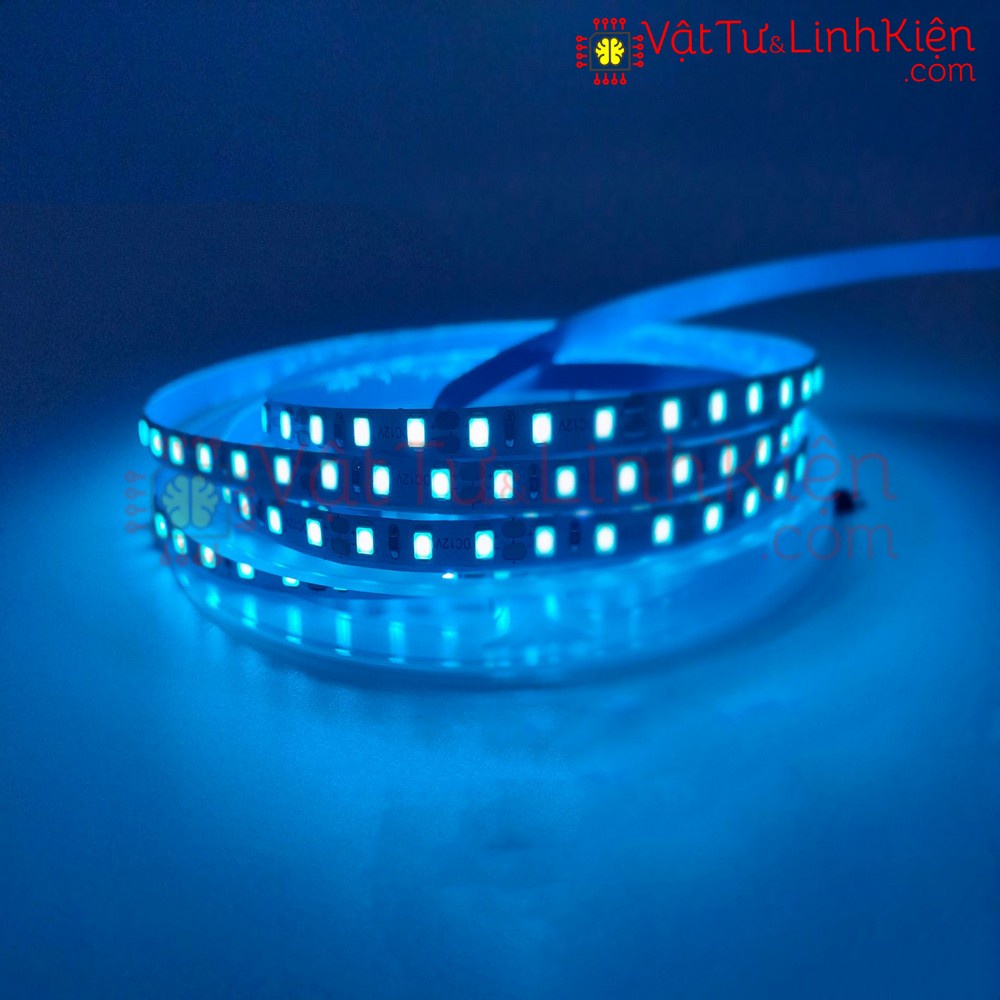 Dây đèn LED DC12V, 24V, 2835 rộng 5mm, 120 bóng nhiều màu - giá một mét