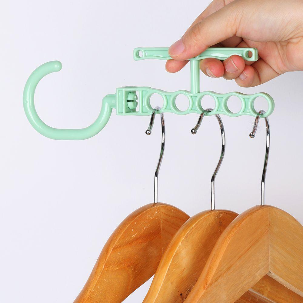 Móc Nhựa Treo Quần Áo 5 Lỗ Có Thể Xoay Được Tiện Dụng