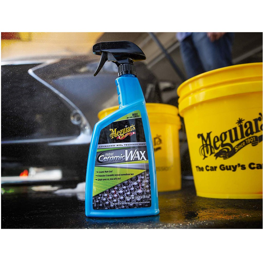 [Mã LT50 giảm 50k đơn 250k] Meguiar's Dung dịch wax bóng sơn xe công nghệ Ceramic - Hybrid Ceramic Wax - G190526 - 768ml