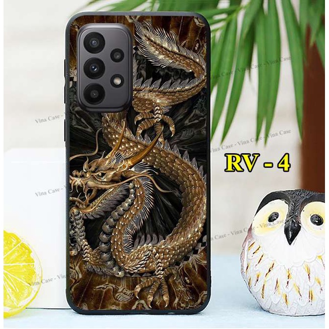 Ốp lưng Samsung A13 5G - A23 5G - A33 5G - A53 5G - A73 5G - A12 5G - A22 4G - A22 5G in hình Rồng Phượng 3D quyền lực