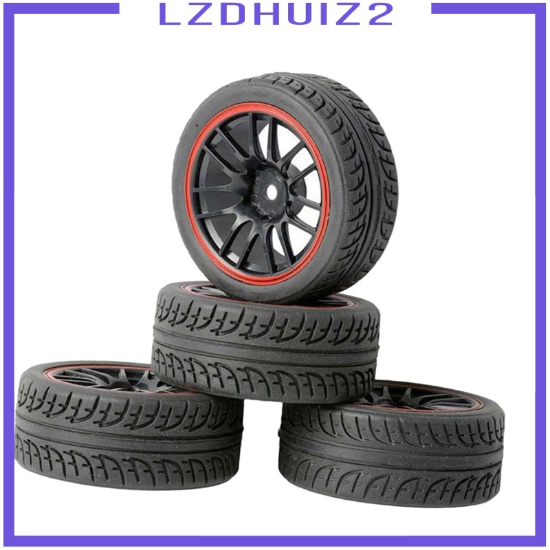 Bộ 4 Bánh Xe Địa Hình 75mm 1 / 14 1 / 16 12mm Cho Xe Điều Khiển Wltoys 144001 124018 124019 Xe Hơi Đồ Chơi Điều Khiển Từ Xa