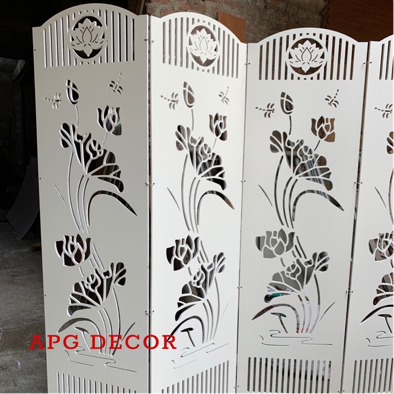 Vách ngăn, bình phong phong thuỷ di động tiện dụng
