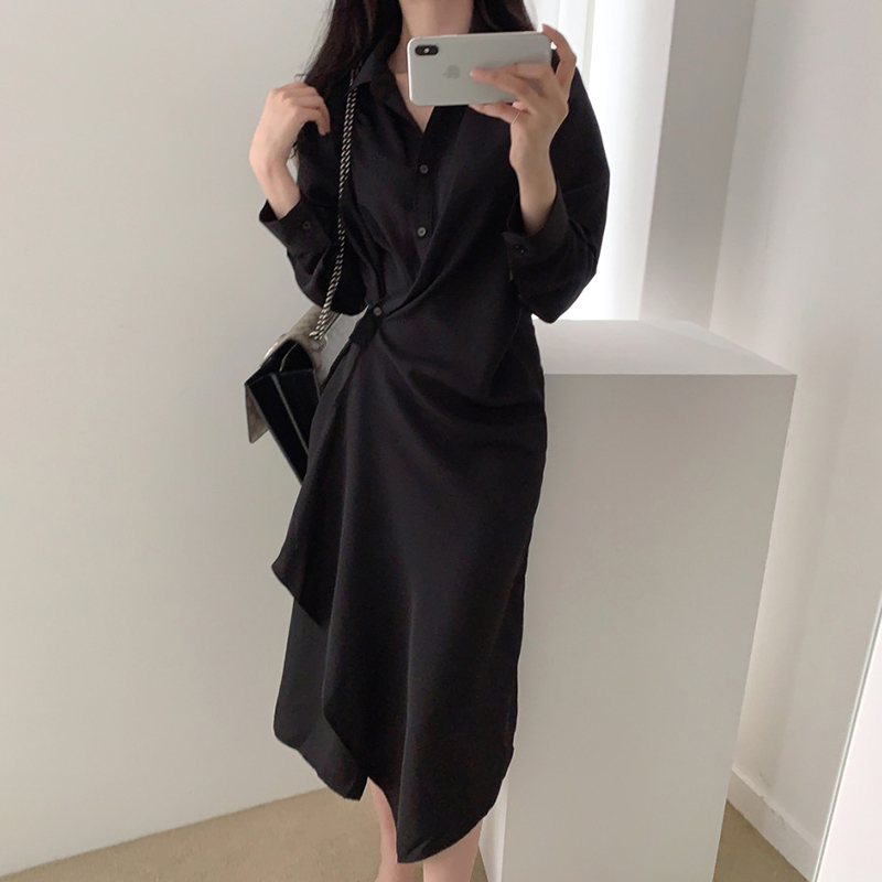 Đầm Sơ Mi Dài Tay Ôm Eo Thời Trang Mùa Thu 2020 Dành Cho Nữ | BigBuy360 - bigbuy360.vn