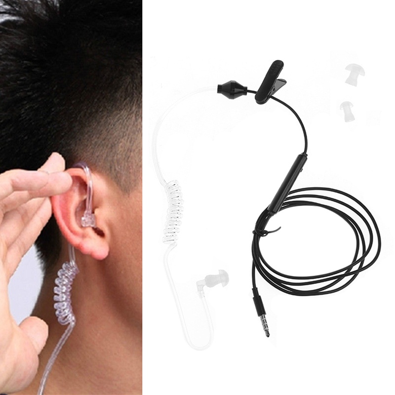 Tai Nghe Nhét Tai Chống Bức Xạ Kích Thước 3 5mm Kèm Mic Chuyên Dụng