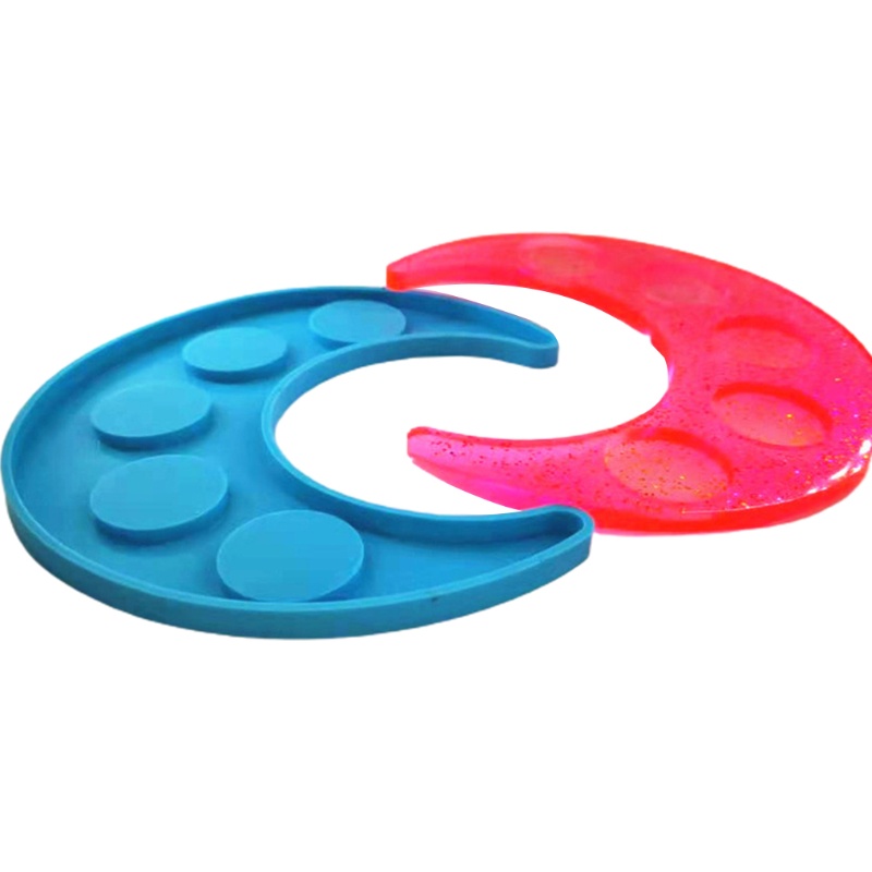Khuôn Silicone 5 Lỗ Làm Đế Nến Epoxy Resin