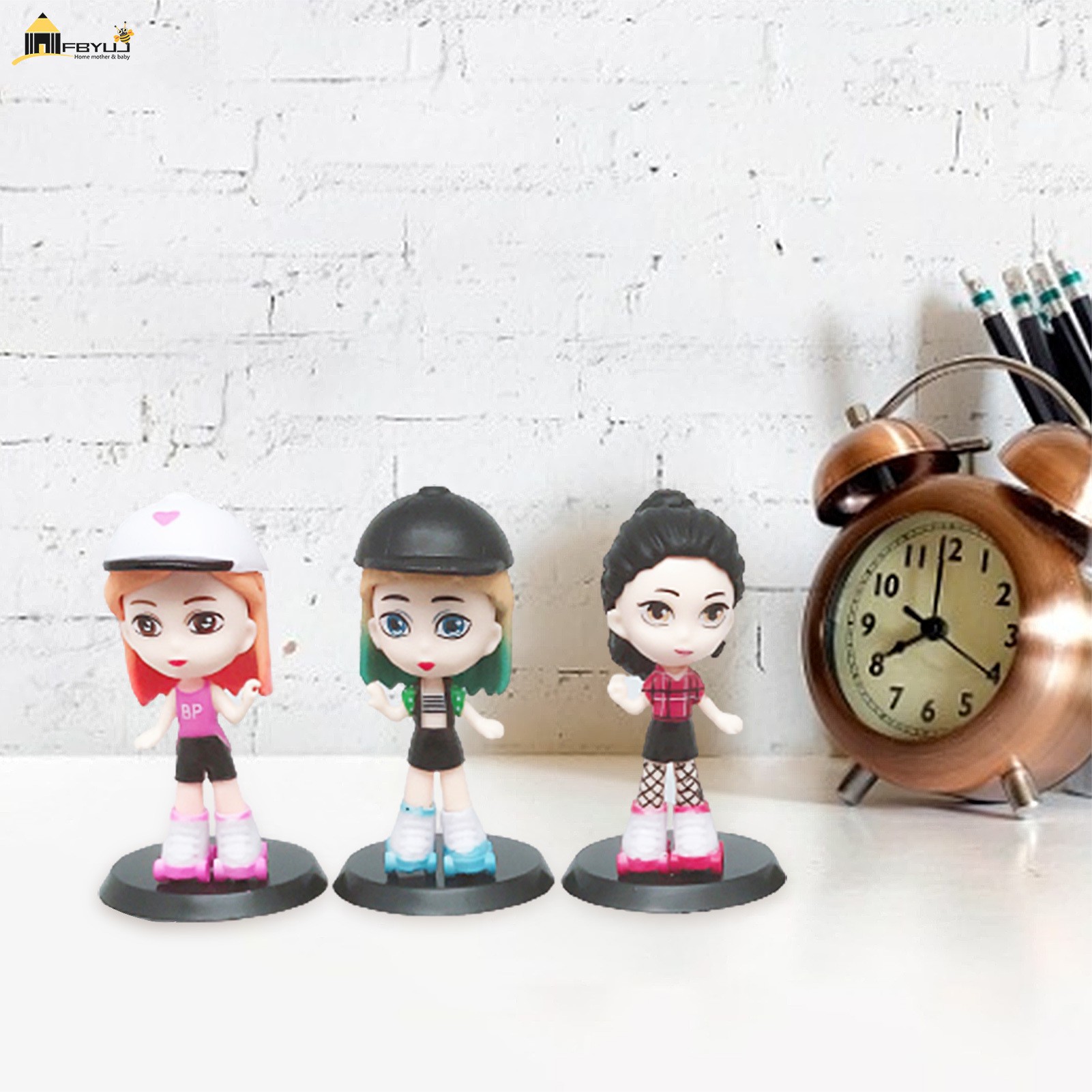 FBYUJ-tiktok 【ins Youtube hot selling】 7Pcs/Set BTS 8Pcs Black Pink Bangton Boys/Girls Miniature Figurine Collection Model Ornament Kids Gift
