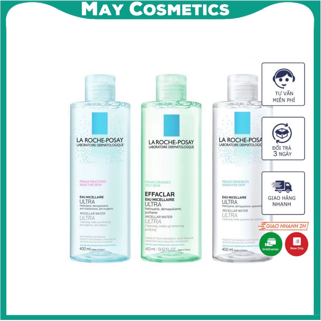 Nước tẩy Trang La Roche Posay Dành Cho Da Dầu & Da Nhạy và khô.công nghệ cải tiến Glyco Micellar mang lại hiệu quả cao