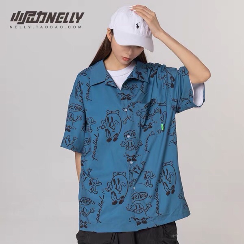 Áo sơ mi nelly sale (có sẵn) bóng ma