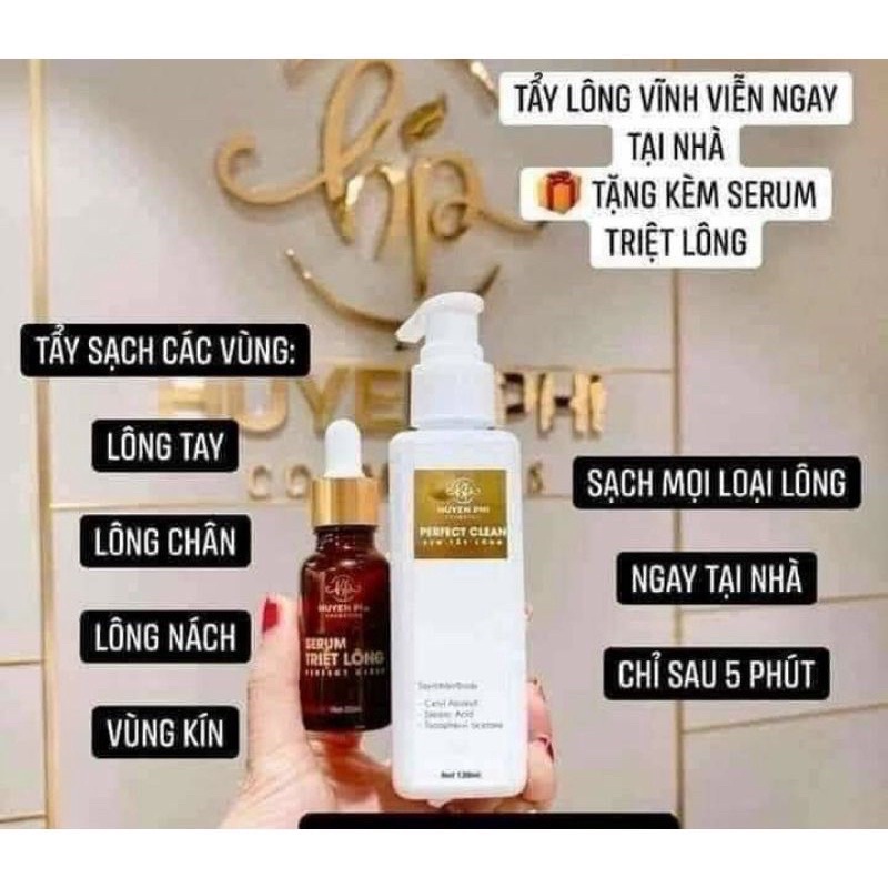 Kem Tẩy Lông Huyền Phi - Triệt Sạch Bất Chấp Các Loại Lông Tặng Kèm Serum