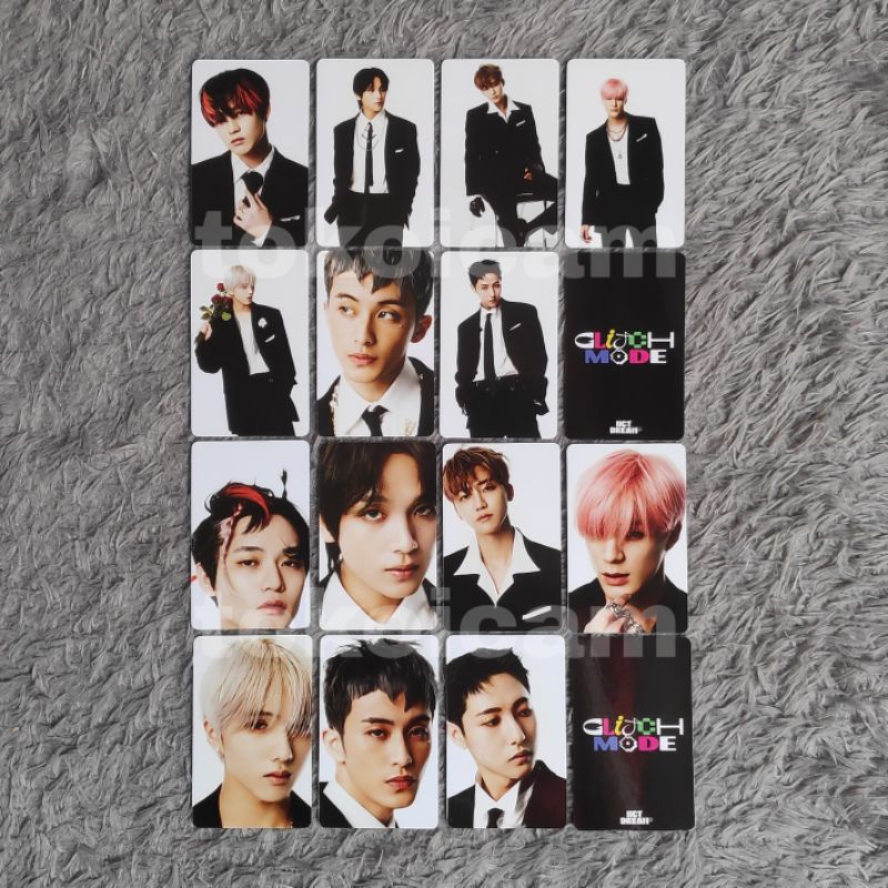 Thẻ Ảnh Nhóm Nhạc NCT DREAM | Chế độ Glitch ver 1 | Chenle Haechan Jaemin Jeno Jisung Mark Renjun