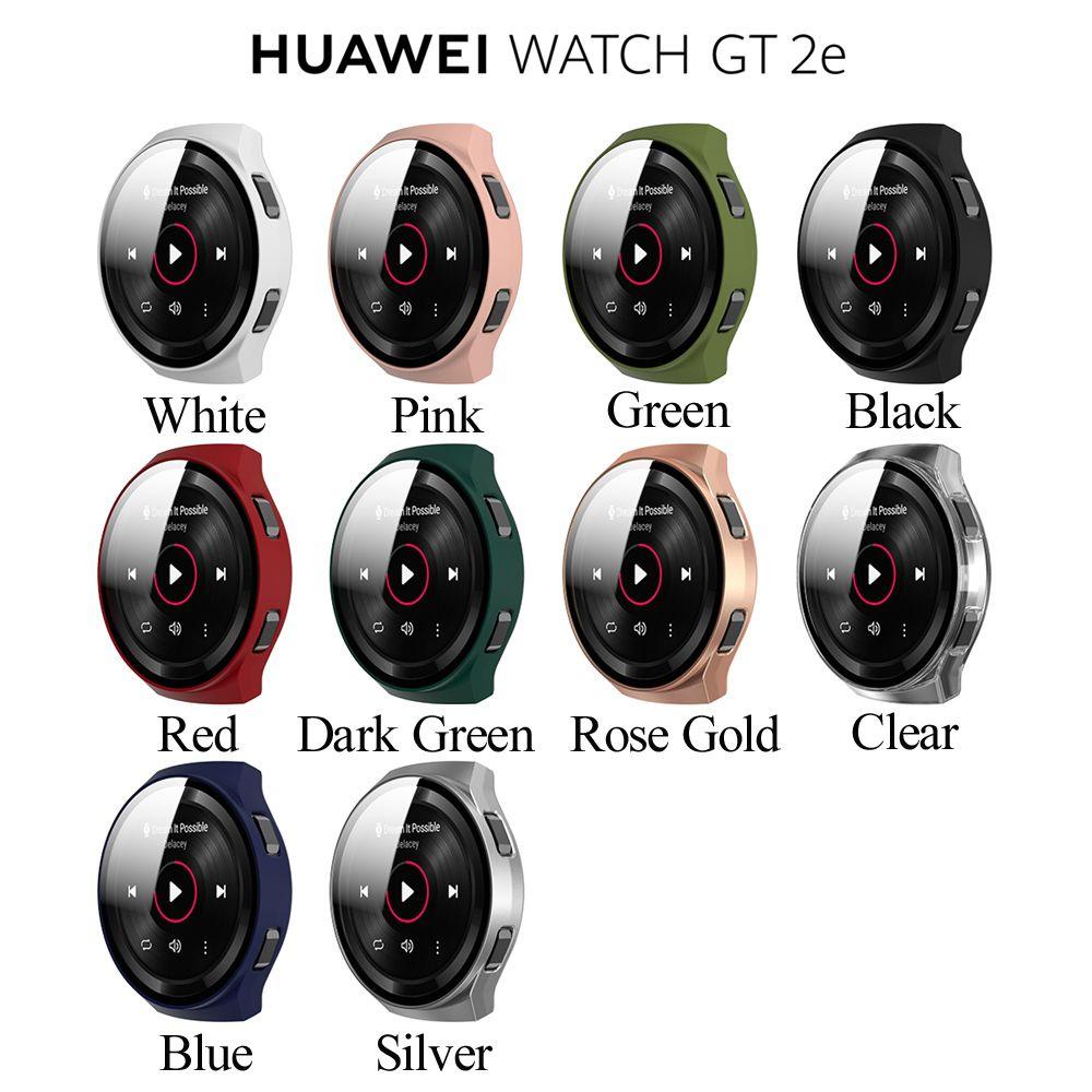 Ốp Bảo Vệ Mặt Đồng Hồ Bằng PC Cứng Nhám 9H Kèm Kính Cường Lực Cho HUAWEI WATCH GT 2e 46mm