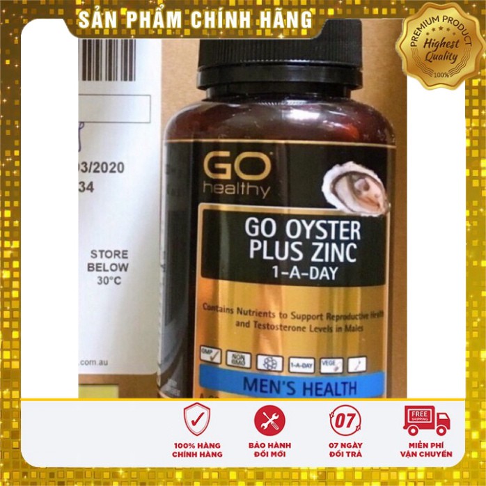 tinh chất hàu GO OYSTER PLUS ZINC 60 viên