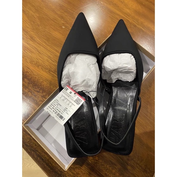 GIÀY CAO GÓT ZARA HỞ GÓT ĐẾ AIRFIT MÀU TÍM