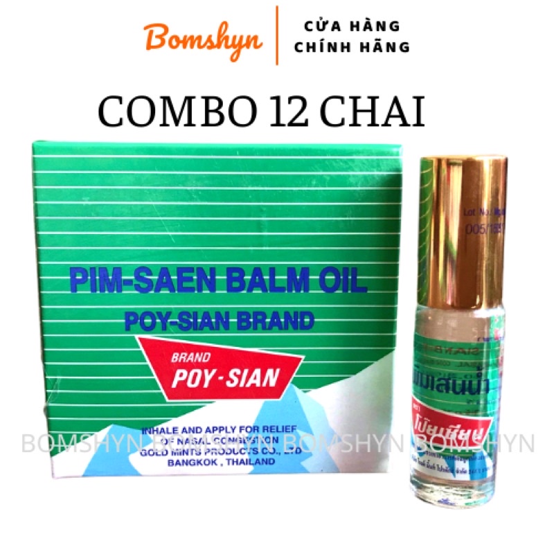 1 lốc( 12 chai) dầu lăn nóng núi POY - SIAN