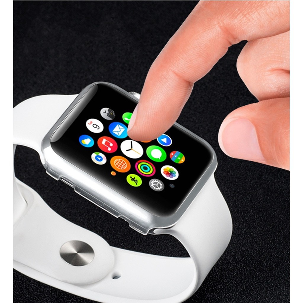 Ốp Bảo Vệ Bằng TPU Mềm Trong Suốt Chống Rơi Siêu Mỏng Cho Apple watch 7 6 5 4 3 2 SE 41mm 45mm 38mm 40mm 42mm 44mm