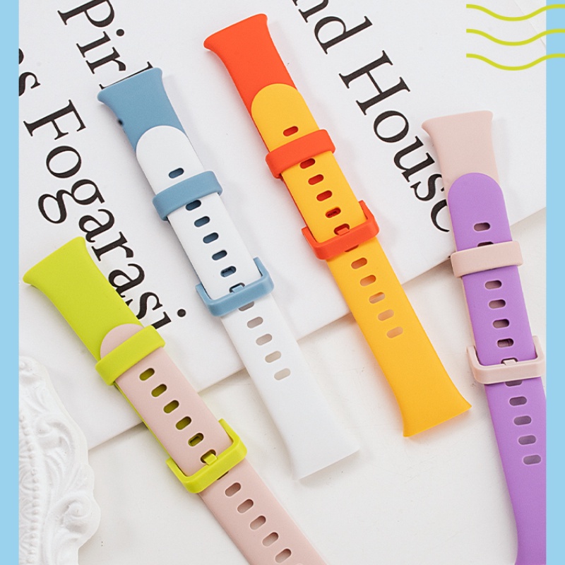 Phù Hợp Dây Đeo Thay Thế Bằng Silicon Màu Tương Phản Cho Xiaomi Band 7Pro 7Pro 7 Pro