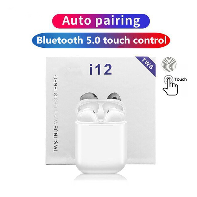 ⚡️Giá Sỉ⚡️ Tai Nghe Bluetooth i12 TWS Bluetooth 5.0 - Cảm Biến Vân Tay