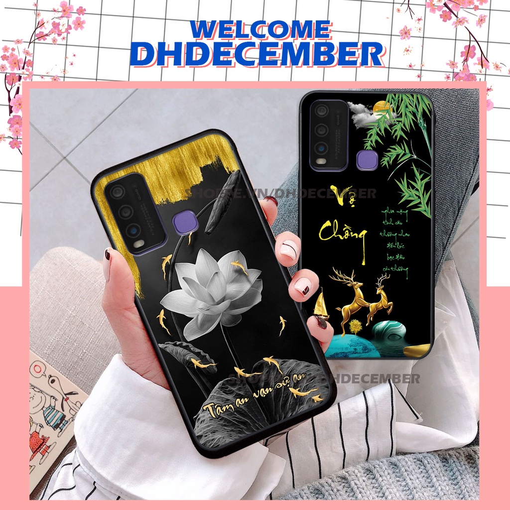 Ốp lưng Vivo Y30 / Y50 in hình thư pháp tâm an vạn sự an ,mã đáo thành công SIÊU CHẤT