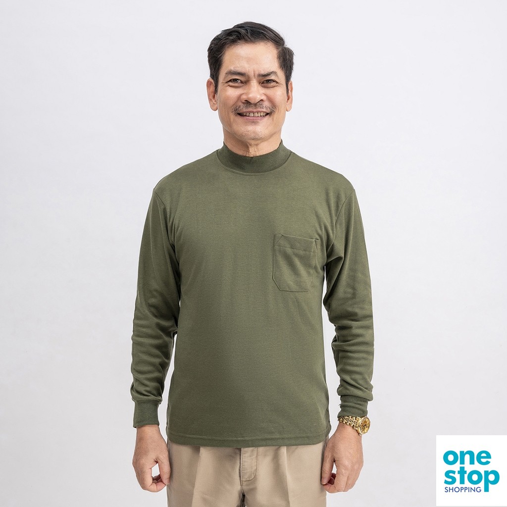 Áo thun dài tay trung niên thời trang nam one shop