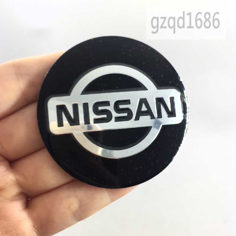 Bộ 4 miếng sticker họa tiết huy hiệu NISSAN 56mm dán bánh xe cho xe Nissan