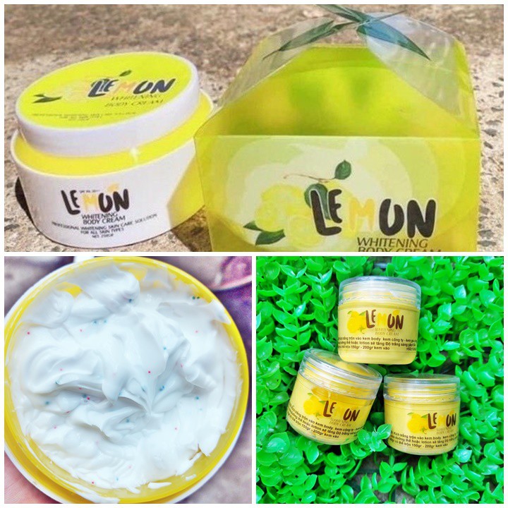 Body Lemon siêu trắng da có hạt tặng kèm hũ lemon x6– LQ309