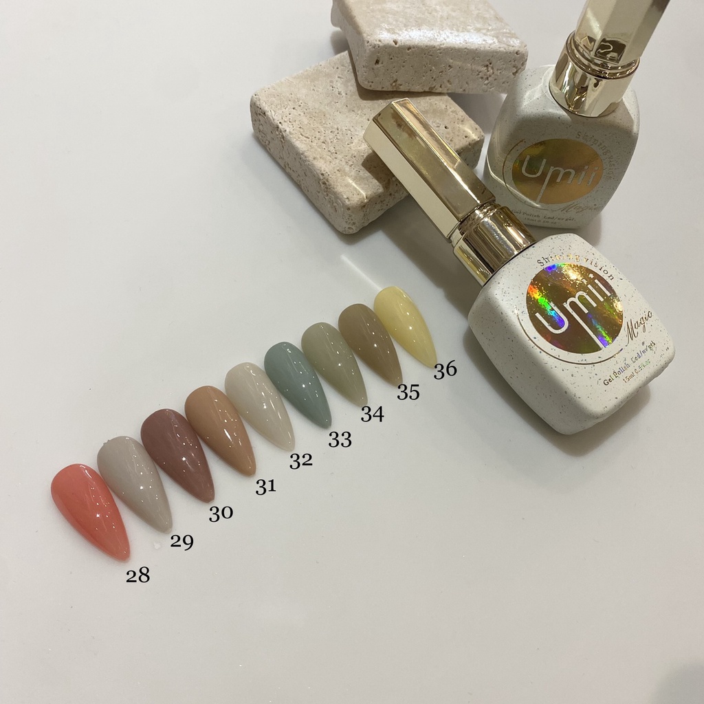 Sơn thạch umi 54m tone màu nhẹ nhàng thanh lịch - Đồ nails Nhật Quyên