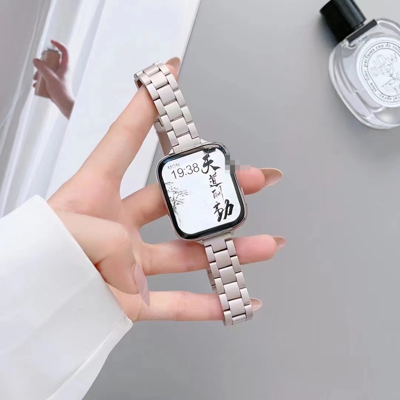 Dây Đeo Bằng Thép Không Gỉ Mỏng Cho Đồng Hồ Thông Minh apple watch 7 6 se 41mm 45mm 40mm 44mm iwatch 5 3 38mm 42mm