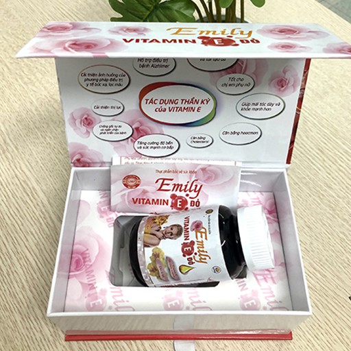 Emily Vitamin E đỏ  – Hỗ trợ giúp làm đẹp da, ngăn ngừa lão hóa (60 viên)
