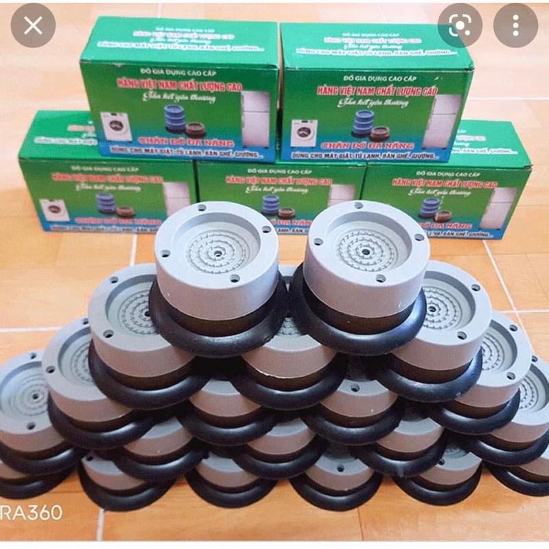 Bộ 4 chân chống rung chân đỡ đa năng, chống rung máy giặt có chân hít cao cấp