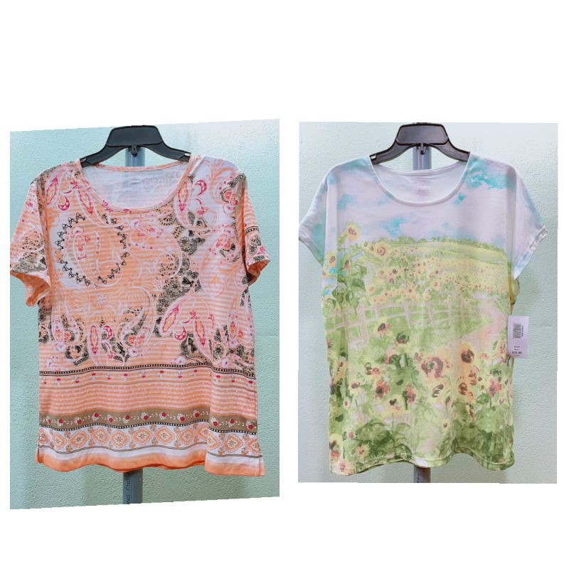 Áo thun hoa cotton Bon Worth