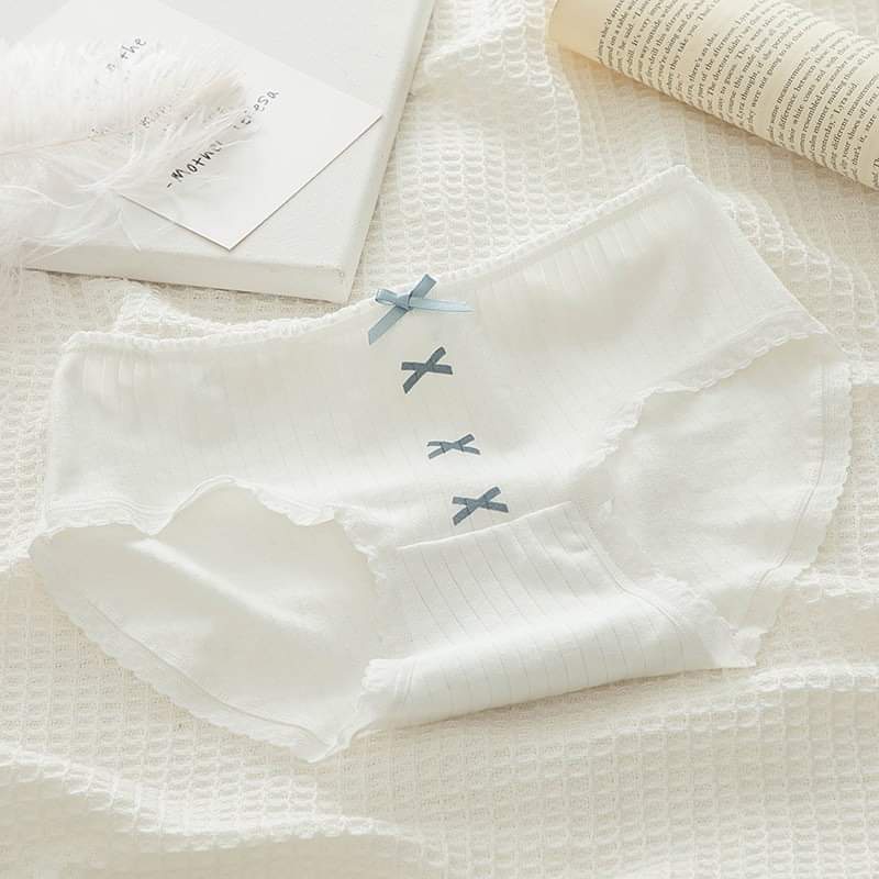 Quần Lót Nữ Cotton Xanh Dễ Thương Kháng Khuẩn Mềm Min Underwear - 71118