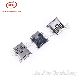 Bộ 50 Chiếc Cổng Mini USB Cái 5 Chân Loại Dán