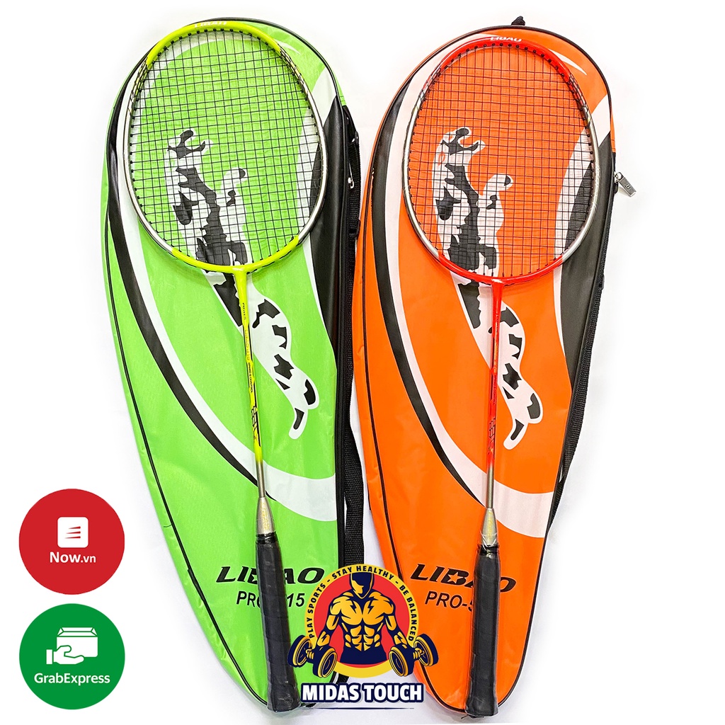 1 Chiếc Vợt Cầu Lông LIBAO 100% Khung Crom Siêu Bền Đẹp Đan 8kg Tặng Ngay 1 Trái Cầu - Phù Hợp Tập Luyện Đánh Phong Trào