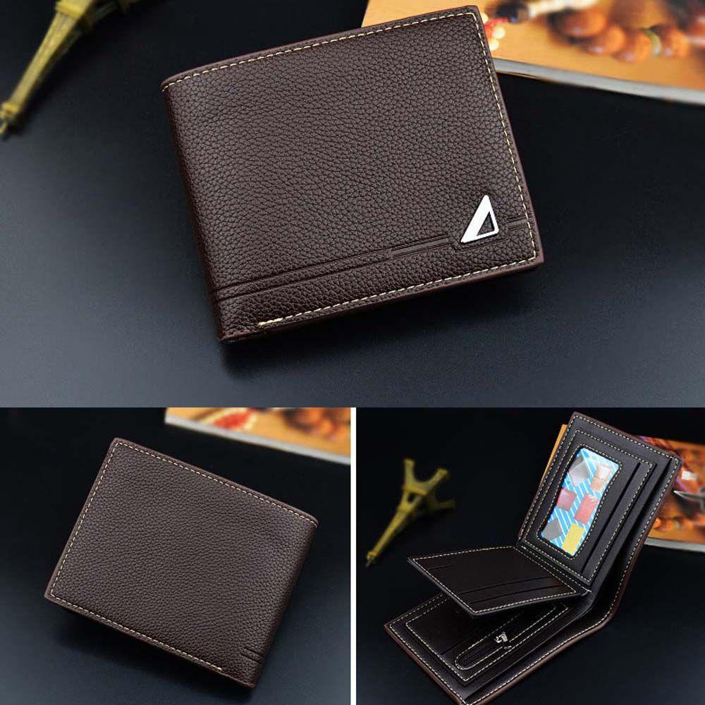 QQMALL Ví Da PU Mini Nhiều Ngăn Đựng Thẻ Tiện Dụng Giá Đỡ