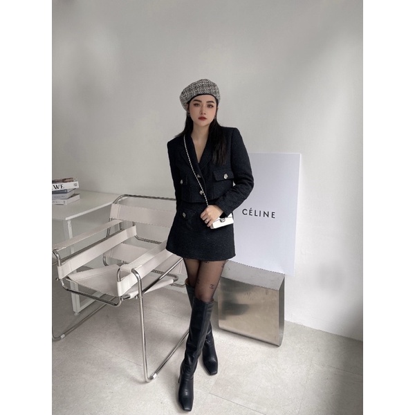 SET ÁO VEST DẠ LỬNG KÈM CHÂN VÁY | BigBuy360 - bigbuy360.vn