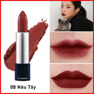 Son lì mịn môi KISSON màu đỏ cam (03)