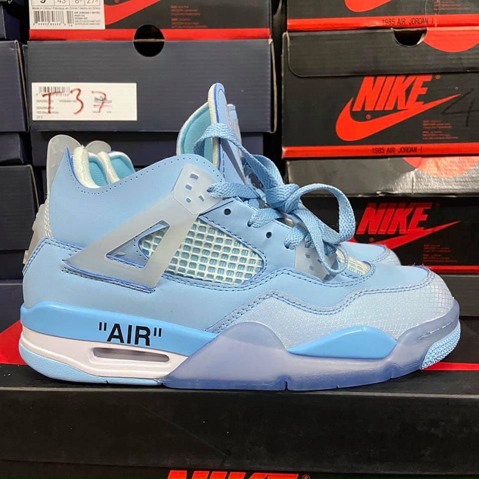 Giày Sneaker Jordan 4 Xanh Dương Full Box