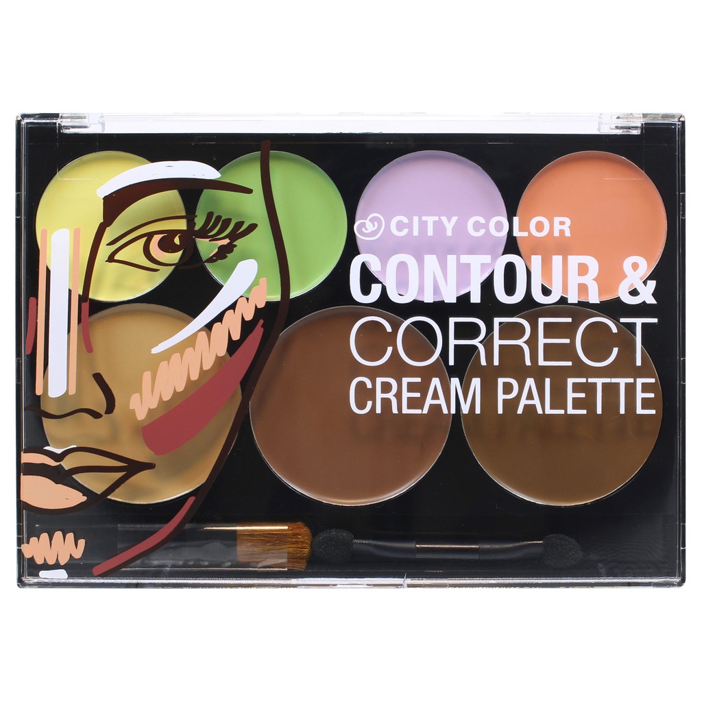 Bảng kem tạo khối CityColor Contour & Corrector 7 ô 32g