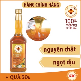 Mật ong nguyên chất Honimore Hoa Cao Nguyên 630g - 100% mật ong rừng tăng cường sức đề kháng, bồi bổ sức khỏe