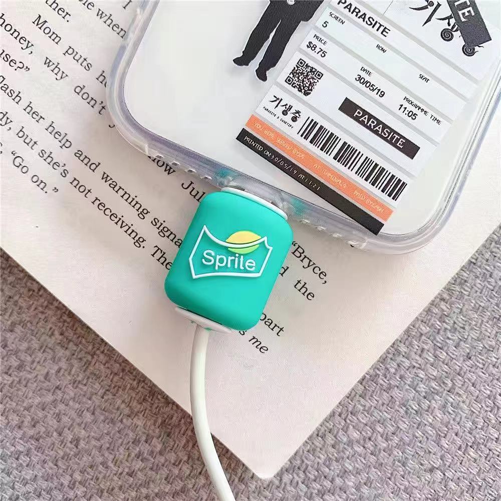 Phụ kiện bảo vệ dây cáp sạc bằng silicon hình động vật dễ thương đáng yêu tiện dụng