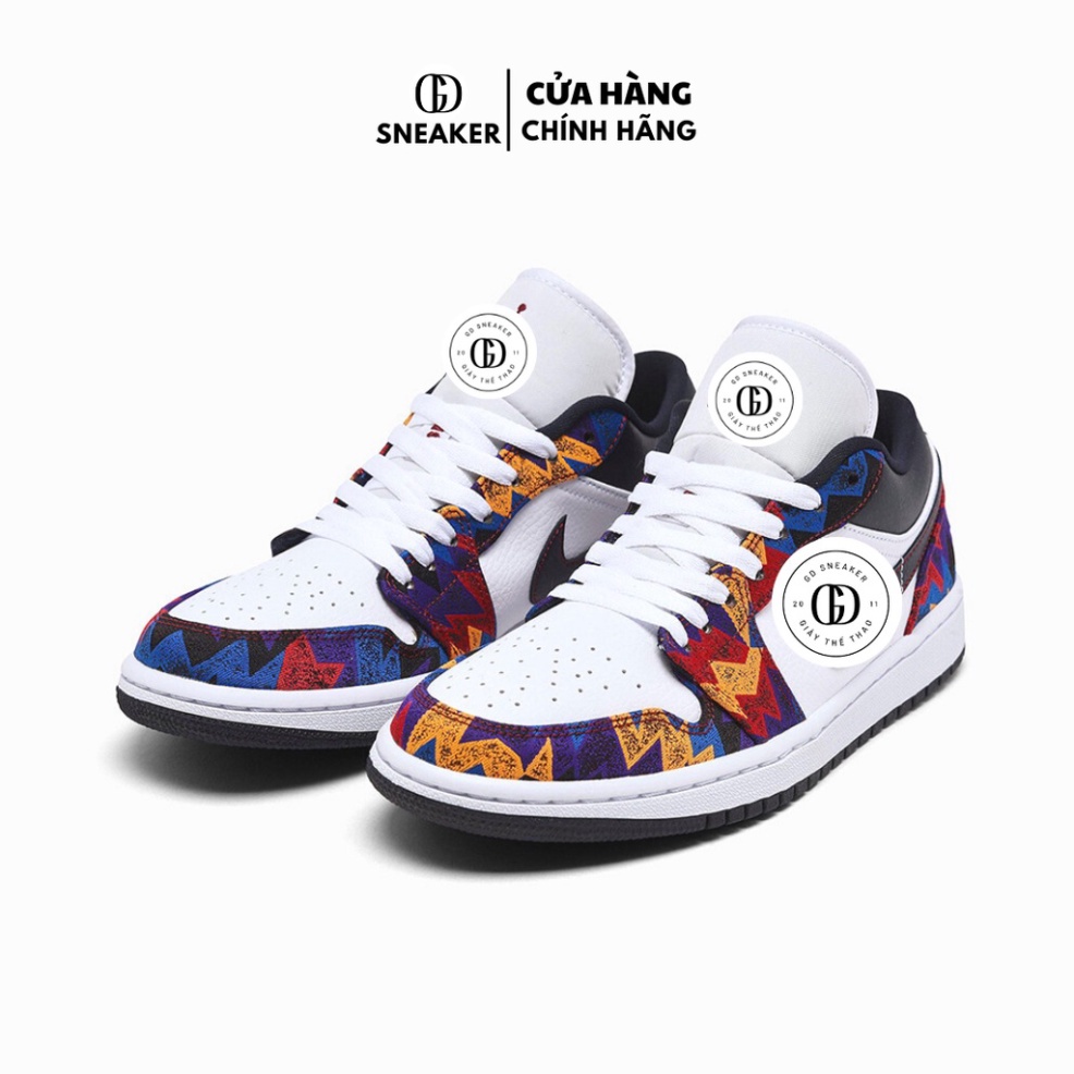 Giày Sneaker Nam Nữ JD Cổ Thấp Thổ Cẩm, Giày JD Cổ Thấp Cao Cấp gd sneaker1111