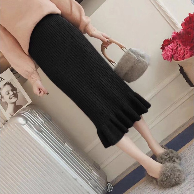 Chân váy len dáng bút chì đuôi cá (Ảnh+Video thật) | BigBuy360 - bigbuy360.vn